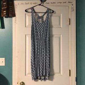 Old navy blue/light blue/white summer dress